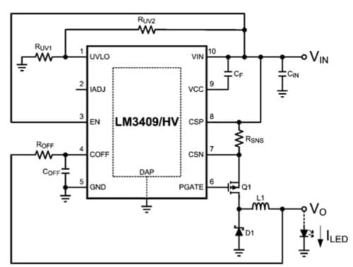 National Semiconductor’s LM3409 LED driver